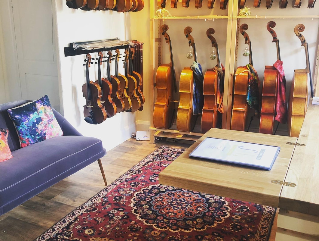 Stamford Strings shop, violin, cello and viola sales